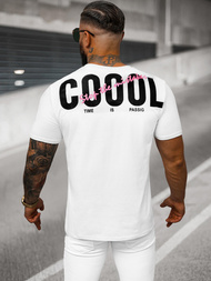 Balti vyriški marškinėliai OZONEE O/T1278/1