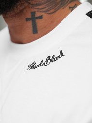 Baltas vyriški marškinėliai OZONEE O/QQ1195