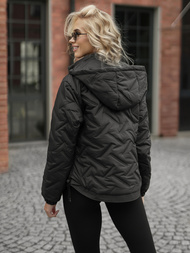 Juoda moteriška striukė OZONEE JS/16M9315/392AZ