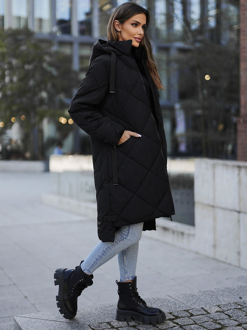 Juoda moteriška striukė OZONEE JS/5M3168/392