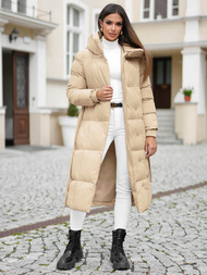 Smėlinė moteriška striukė OZONEE JS/5M3227/62Z