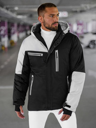 Juodai-pilka vyriška žieminė striukė OZONEE JS/91M9903/92