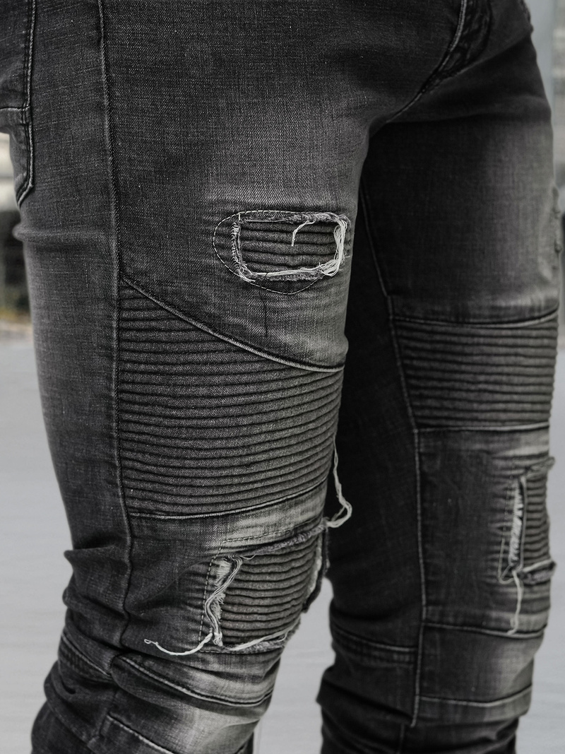 Juoda vyriški džinsai OZONEE NB/MP0142NZ