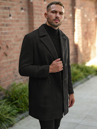 Juodas vyriškas paltas OZONEE JS/11Z8269