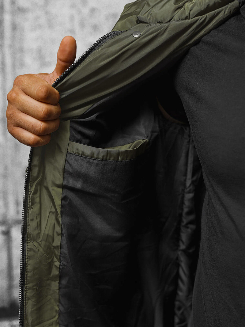 Žalia vyriška žieminė striukė OZONEE O/M799