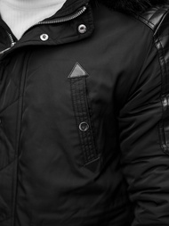 Juoda vyriška žieminė striukė OZONEE O/88853