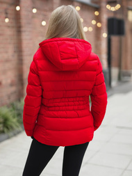 Raudona moteriška striukė OZONEE JS/M769/270Z