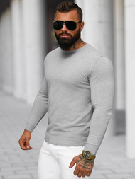 Pilkas vyriškas megztinis OZONEE NB/MMB602/2Z