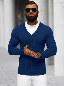 Tamsiai-mėlynas vyriškas megztinis OZONEE NB/MM6006/5Z