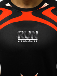 Juodi vyriški marškinėliai OZONEE JS/KS2062