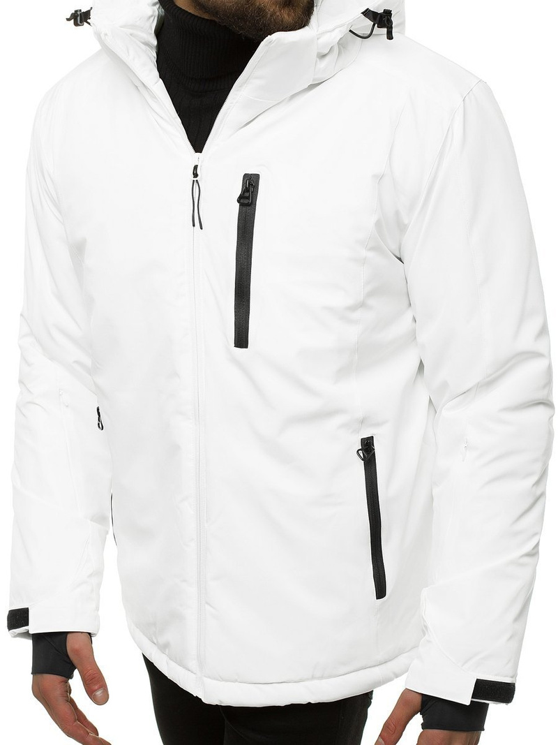 Žieminė Balta vyriška striukė OZONEE JS/HH011/45