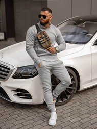 Pilkas vyriškas sportinis kostiumas OZONEE JS/68C10385/2Z