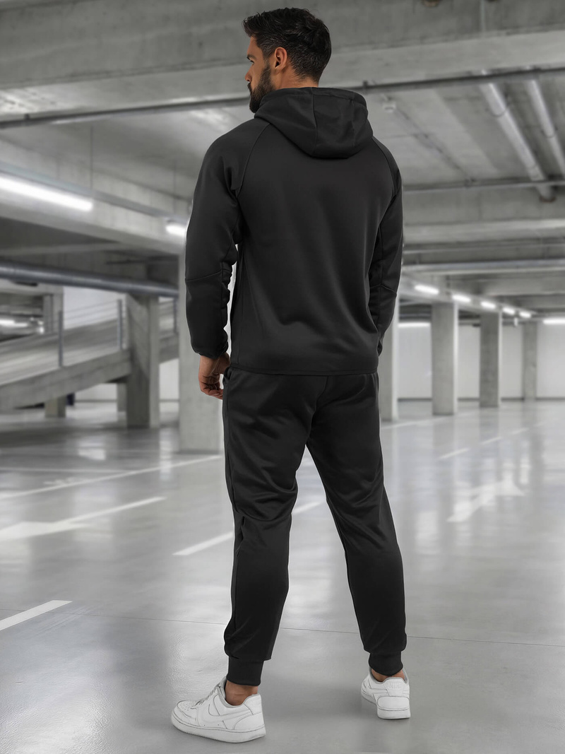 Juodas vyriškas sportinis kostiumas OZONEE JS/8C1966/3