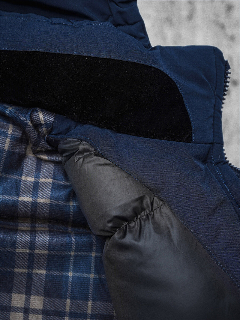 Granatinė vyriška žieminė striukė OZONEE JS/5M718/215