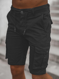 Juodi vyriški chino šortai OZONEE T/BB70010/1