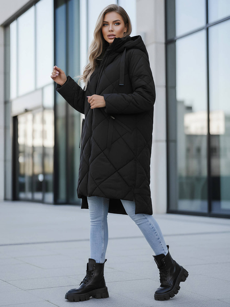 Juoda moteriška striukė OZONEE JS/5M3168/392Z