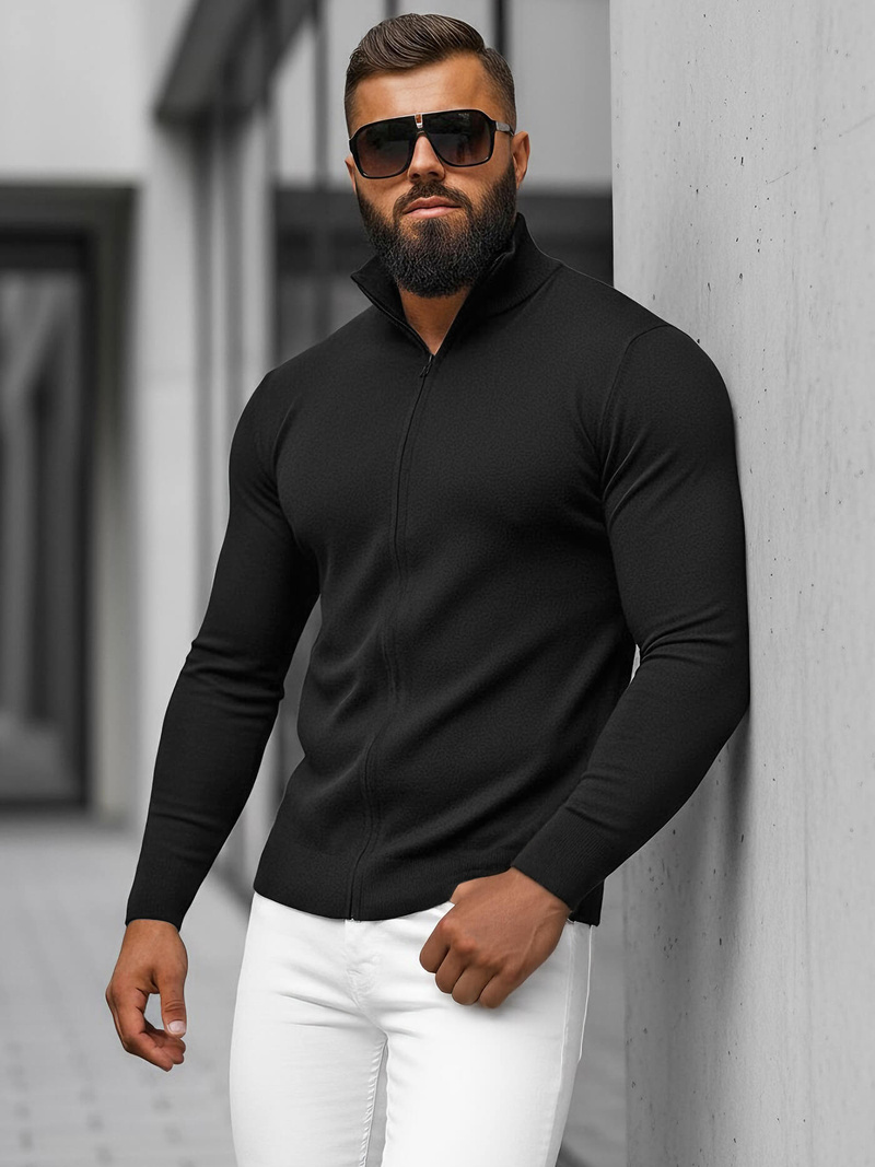 Tamsiai vyriškas megztinis OZONEE NB/MM6004/4Z