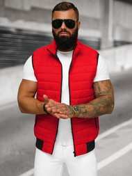 Raudona vyriška liemenė OZONEE JS/MY77Z