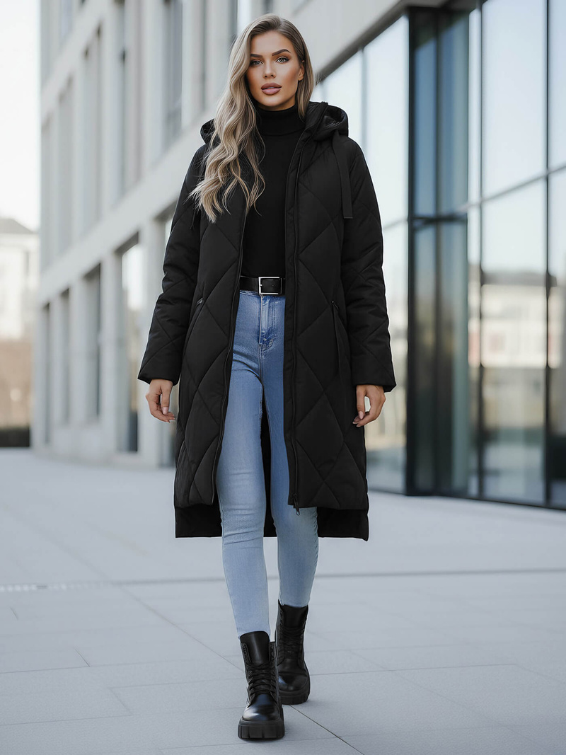 Juoda moteriška striukė OZONEE JS/5M3168/392Z