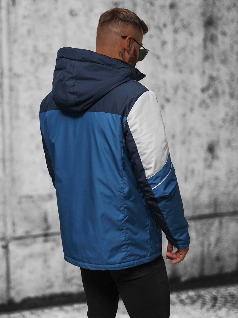 Mėlyna-granatinė vyriška striukė OZONEE JS/M35/117