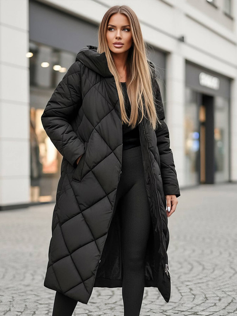 Juoda moteriška striukė OZONEE JS/5M3173/392Z