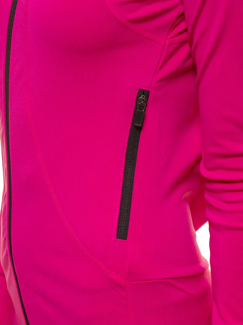 Tamsiai rožinė moteriška džemperis OZONEE JS/HD150/19