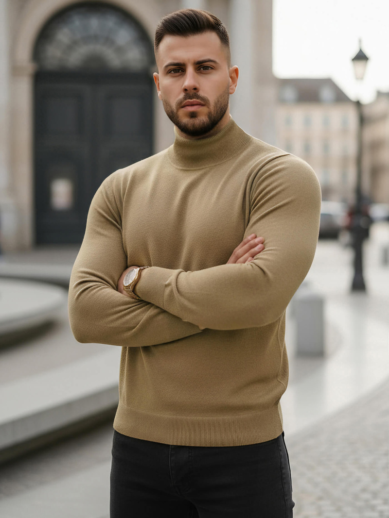 Camel spalva vyriškas megztinis OZONEE V/V24503