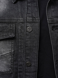 Juodi vyriška džinso striukė OZONEE NB/MJ521N