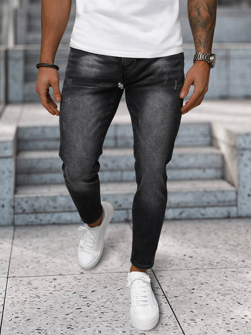 Juoda vyriški džinsai OZONEE NB/MP0063/1N