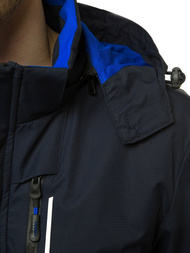 Pereinamojo laikotarpio granatinė vyriška striukė OZONEE MG/2517