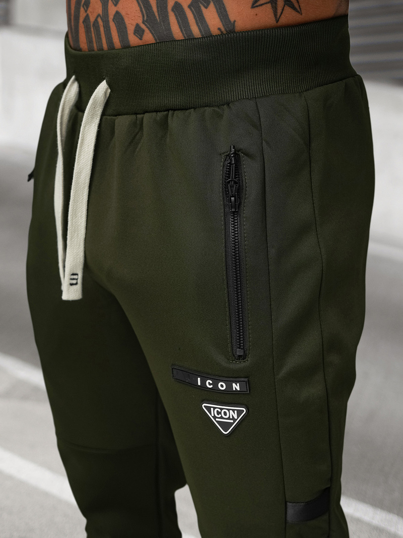 Rusvai žalsva vyriškas sportinis kostiumas OZONEE O/LN11760