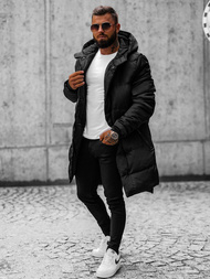 Juodi vyriška žieminė striukė OZONEE O/M799