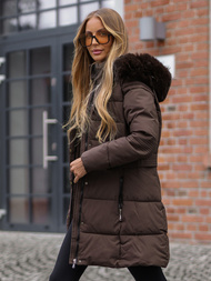 Šokoladas moteriška žieminė striukė OZONEE JS/16M9059/158