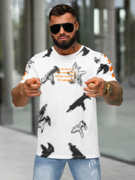 Baltas vyriški marškinėliai OZONEE O/MPO3471