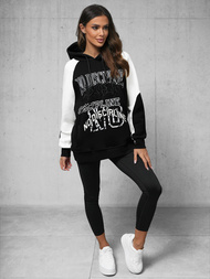 Juoda džemperis su gobtuvu OZONEE O/SWE23037Z