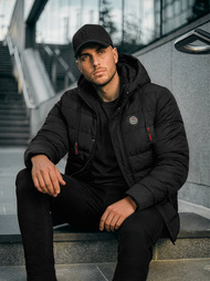 Juoda vyriška striukė  OZONEE JS/31M5081/392Z