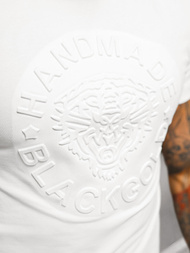 Baltas vyriški marškinėliai OZONEE NB/MT3056Z