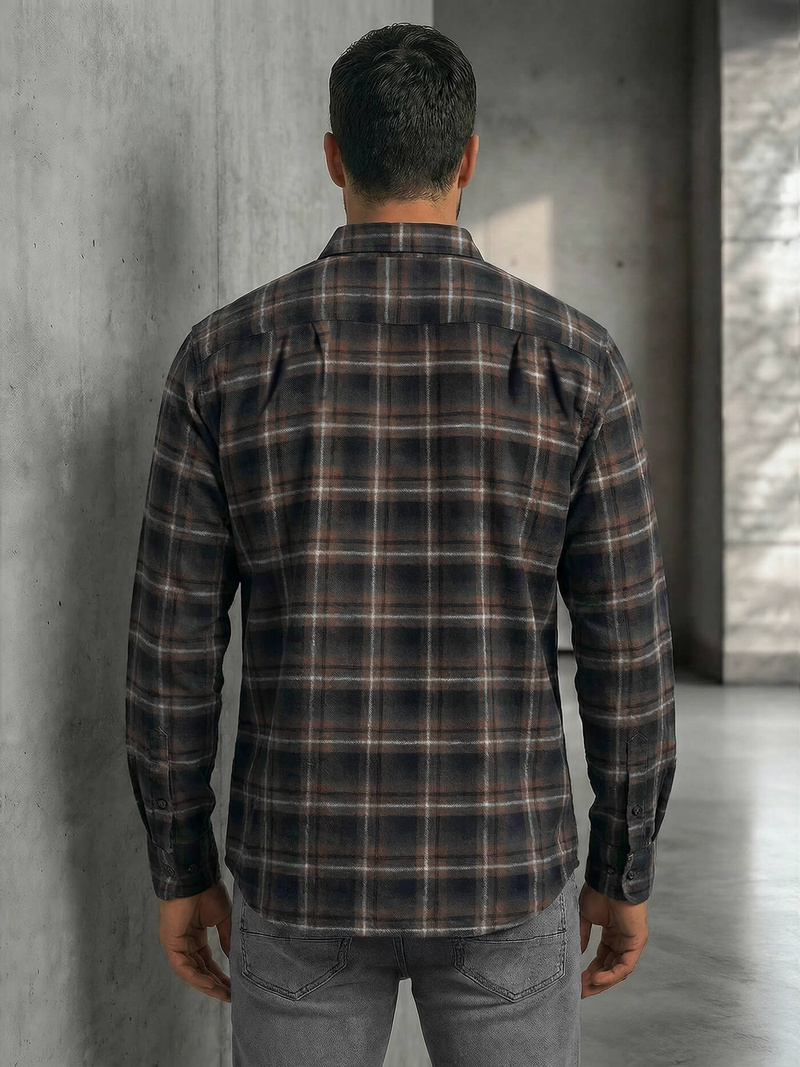 Granatinė vyriški marškiniai OZONEE V/V177Z