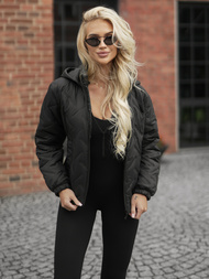 Juoda moteriška striukė OZONEE JS/16M9315/392AZ