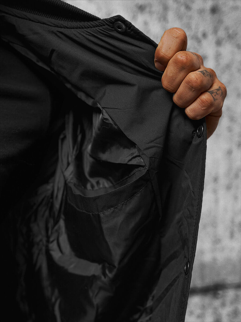 Juoda vyriška striukė OZONEE JS/84M3020/392