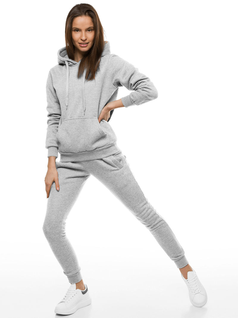 Pilkos moteriškos sportinės kelnės OZONEE JS/CK01