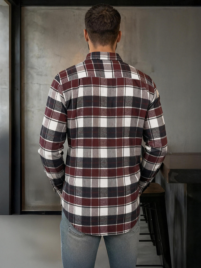 Bordinė vyriški marškiniai OZONEE V/V174Z