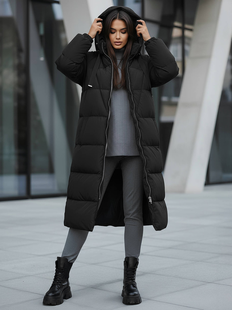 Juoda moteriška striukė OZONEE JS/5M3163/392Z