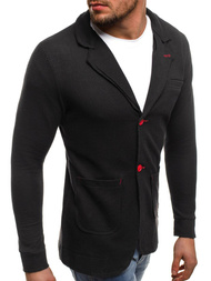 OZONEE MECH/2043 Juodas vyriškas švarkas