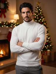 Baltas vyriškas megztinis OZONEE V/V24504Z