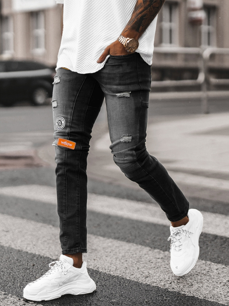 Juoda vyriški džinsai OZONEE NB/MP0047NZ