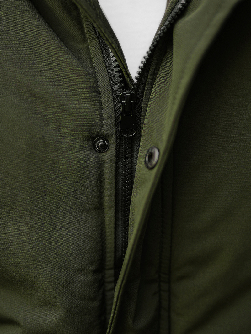 Rusvai žalsva vyriška žieminė striukė OZONEE JS/M2019/136