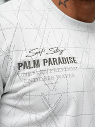 Baltas vyriški marškinėliai OZONEE O/QQ1530