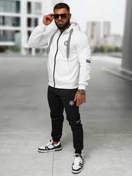 Baltai-juodas vyriškas sportinis kostiumas OZONEE O/LN11887