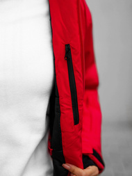 Raudona moteriška žieminė striukė OZONEE JS/HH012/5Z